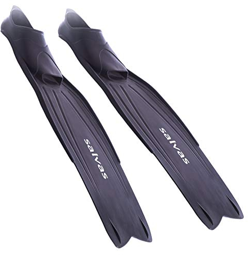 Salvas Pinne Snorkeling Shark - Pinne Uomo Pala Lunga per Snorkeler, Immersioni Libere e con Attrezzatura Subacquea - Scarpetta Thermorubber e Pala Technoflex per Elevate Prestazioni Sport Acquatici