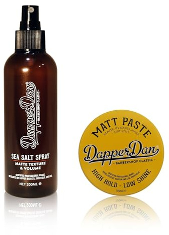 Dapper Dan Sea Salt Spray and Matt Paste Bundle