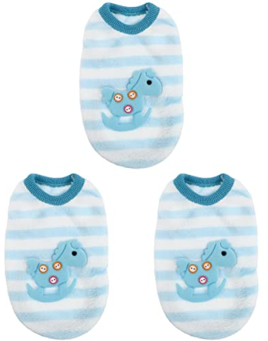 POPETPOP 3stücke Bunny Warm Vest Geschirr Für Haustiere Winterliche Bequeme Kleidung Für Kaninchen Meerschweinchen Und Kleine Tiere XXS Outfit Für