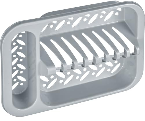 Westmark Geschirr Abtropfkorb, Für 8 Teller sowie Besteck, Kompakt, Kunststoff, Grau, 52592270