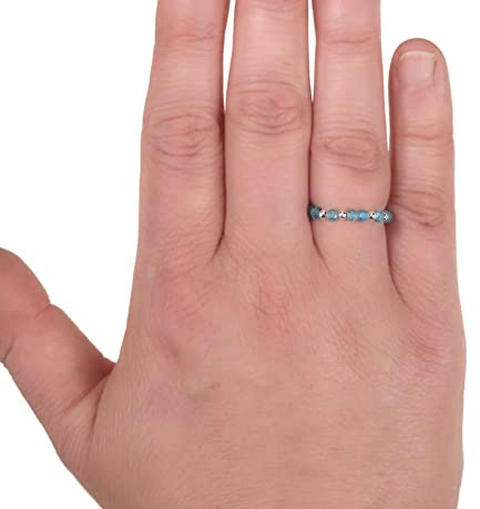 Apatit Ring - Stretch Ring - elastischer Perlenring - Stapelring Handmade