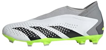 adidas Unisex Predator Accuracy.3 Firm Ground Boots, Cloud White/Core Black/Lucid Lemon, 9.5 UK