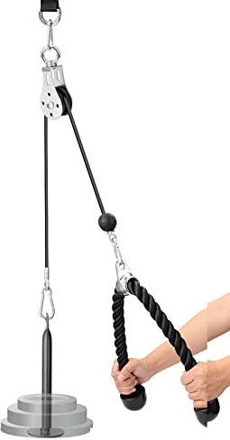ERYUE Fitness-Riemenscheibe Fitness-Set-Fitness DIY Flaschenzug Kabel Maschine Befestigungssystem Ladestift Hebearm Bizeps Trizeps Blaster Handkrafttrainingsgerät