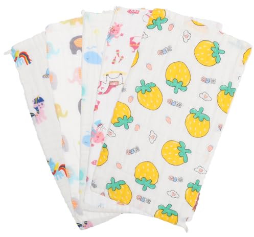 Kisangel 5 Piezas Toalla De Cara De Algodón Toalla De Algodón Recién Nacido Toalla De Bebe Toallita De Bebe Toalla Infantil De Piel Suave Toallas De Baño Suaves Niño Gasa Toalla Pequeña