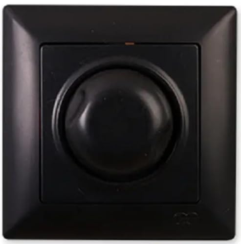 Gunsan Visage Dimmer Switch 1000 W/VA con telaio da incasso, nero, regolatore di luminosità 32 A