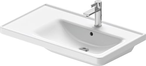 Duravit D-Neo Waschbecken mit 1 Hahnloch und Überlauf 80x48x17cm Weiß
