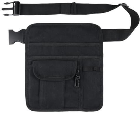 Schürze Server Restaurant – Eleganter Servergürtel | Multifunktionaler Gürtel für Dienstserver für Kellnerin | Kellnertasche | Gürteltasche für Server und Tasche für Came-Zubehör, Schwarz ,