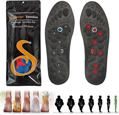 Akupressur Einlagen, Magnetische Einlegesohlen, Magnetische Schuheinlagen Akupunktur, Schuheinlagen Orthopädische für Männer Und Frauen, Reflexologie Akupressur Einlagen