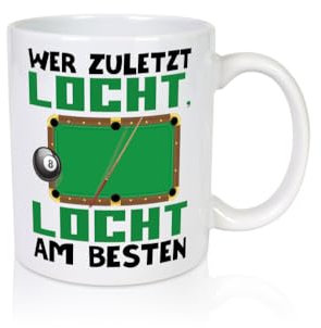 Billardspieler Spruch | Billard Tasse | Poolspieler - Tasse Weiss - Kaffeetasse/Geschenk/Familie