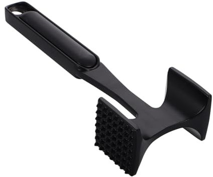 Alipis Martello per Carne a Doppia Faccia, Schiacciacarne in Metallo, Pressa per Ammorbidire La Carne e Rimuovere Tendini, Strumento Multifunzionale da Cucina per Preparazioni Gourmet