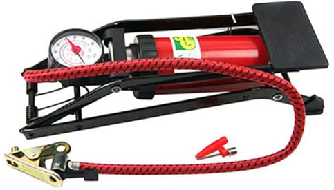 POPETPOP Autopumpe Reifenstandpumpe Fußpumpe Hochdruck Inflator Für Auto Fahrrad Motorrad Schlauchboot Betten Mit Manometer
