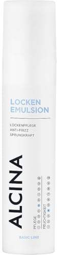 ALCINA Locken-Emulsion | 1 x 100 ml | Lockenpflege für perfekt definierte Locken | Für mehr Sprungkraft & natürlichen Glanz | Gebündelte Locken ohne zu beschweren | Anti-Frizz-Effekt | Mit Panthenol