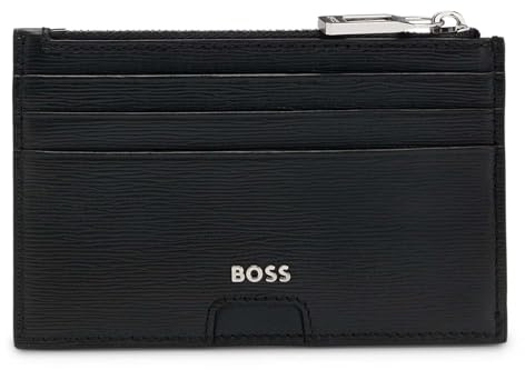 BOSS Leder Kartenhalter Luminary 6 CC Wallet Black schwarz