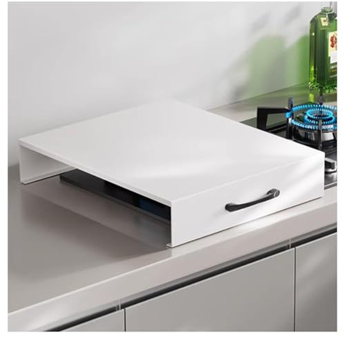 Vnook Support de Protection for Plaque de Cuisson en Acier Inoxydable, Housse de Protection Portable for cuisinière à gaz, étanche, antirouille, Support for Plaque à Induction.(40x50x7cm)