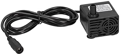 CHICIRIS Bomba de Agua Sumergible sin Escobillas de bajo Ruido 500L/H 12V 5W para Equipos de Acuario, Peceras, Negro