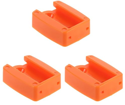 DEARMAMY Soporte Repuesto para Exprimidor de Naranjas Eléctrico, Plástico Resistente, Color Naranja, 3 Piezas, Accesorios para Exprimidor Automático de Cítricos, Adecuado para Cocina