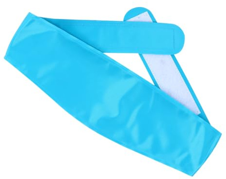 Vaguelly Poche de Glace Réutilisable Isotherme Légère en Tissu Réfrigérant Bleu Ciel Sangle Ajustable pour Soulagement des Blessures, Sport et Thérapies Chaudes Froides – 1 Pièce
