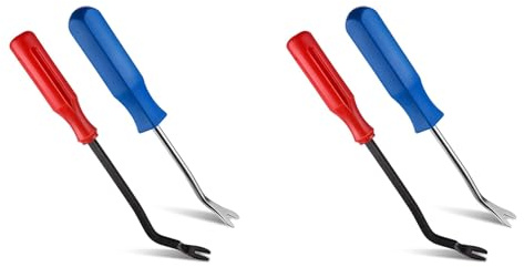 Reeatel Strumento per Rimuovere I Chiodi da Tappezzeria, 4 Pezzi Strumento per Rimuovere I Chiodi nel Acciaio per Rimuovere I Punti Metallici Nei Mobili nel Legno
