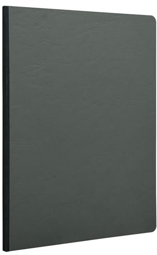 Clairefontaine 795465C AgeBag Notizbuch (DIN A5, 14,8 x 21 cm, 96 Blatt, liniert, bedruckten Vorsatublättern) 1 Stück grau