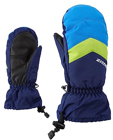 Ziener barn LETTERO AS MITTEN handske junior skidhandskar/vintersport | vattentät, andas Blå (marinblå) 3