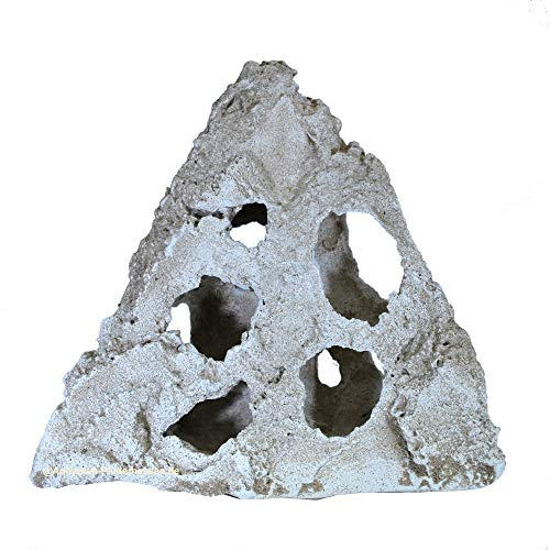 Eck-Lochgestein Aquarium Deko Felsen Malawi See 17x17x17 cm