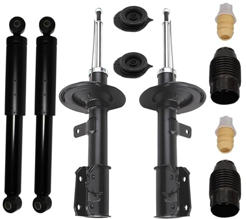 2x Stossdämpfer 2x Domlager 2x Staubschutz Vorderachse 2x Stossdämpfer Hinterachse für Panda 169