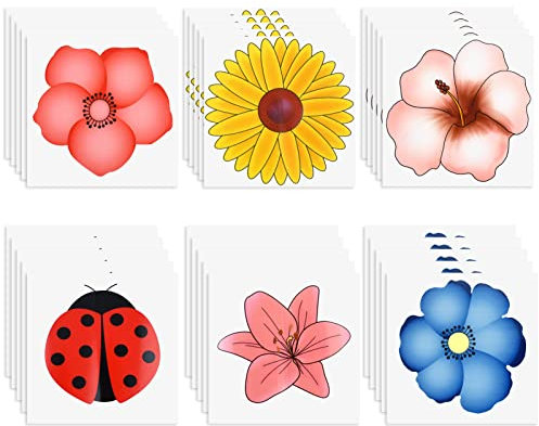 30Pcs Window Fly Traps Fly Killer Stickers Sunflower Floral Window Fly Stickers Fruit Fly Trap Sticky Fly Catcher Fly Paper Trap Fly Strips Fungus Gnat Trap for Indoor Flies Insect Pest Bug Home Use