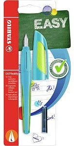 Fountain Stift Stabilo Easybuddy Links -Handblau/Lime Blister | 3 Stück