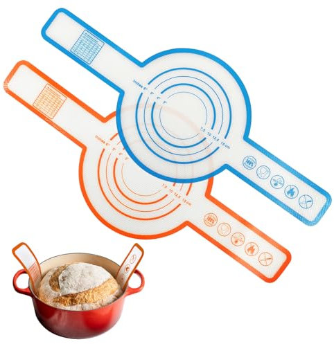 Silicone Bread Sling, Silicone Baking Mat for Dutch Oven Non-stick Baking Mat With Extra Long Handles Reusable Non-Stick Baking MatSuit