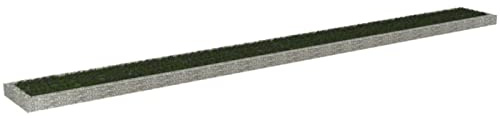 Tidyard Lit Surélevé à Gabion Acier Galvanisé 1000x100x20 cm Grille de Mailles Fleur Plante Jardinière à Gabion, Panier de Gabion pour Jardin, Terrasse, Arrière-Cour, Extérieur Décorative