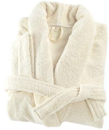 LINANDELLE - Peignoir Coton éponge col Chale éponge Premium - Ivoire - 10XL