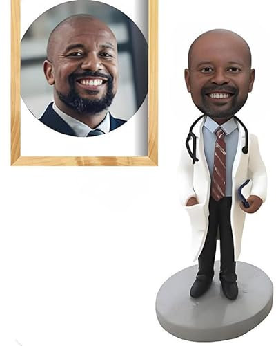 Figura hecha a mano de Bobblehead, muñeca de arcilla personalizada de tu foto, regalos corporativos perfectos, coleccionables únicos, artesanía totalmente personalizable, ideal para cualquier ocasión