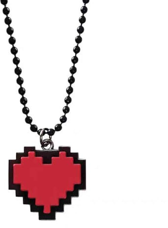 Pidak Collana del cuore di Frisk del videogioco Pendente 3,5x3,2 CM - Catena 50 cm - Metallo