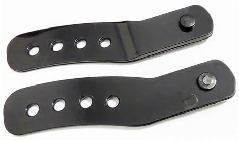 1 Par Längd 106mm / 4,17 tum Svarta Snowboard Bindningsremmar Tåhålsremmar för Snowboardåkning Bindning System
