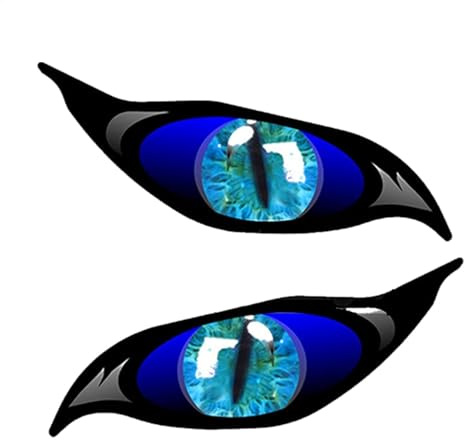 Autoaufkleber - Pet Cat Eyee Car Decals | Auto Erschreckende Katzenspanner | 2pcs Reflektierende Aufkleber Mit Gruseligen Augen | Reflektierende Aufkleberspiegelabdeckung | Auto -Seitenspiegel -Aufkle