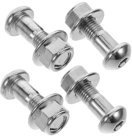 PartyKindom 4pezzi Bulloni Per Catena e Per Bulloni Per Catena Del Kit e Dadi Del Viti Per Ricambio Materiale Durevole Facile Installazione