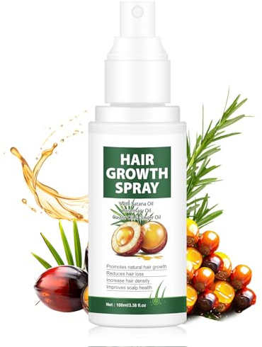 Hair Growth Serum Spray with Rosemary, Batana & Castor Oil, Hair Growth Spray For Women and Men, 100ml