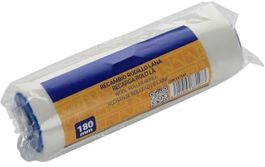 Rodillo de recambio 230 mm, fabricado en lana, ideal para pintura suave y uniforme en diversas superficies.
