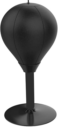 Sac de Frappe de Bureau pour Enfants et Adultes, Balle Boxe Robuste avec Support, en PU, pour entraînement et soulagement du Stress, Sac Frappe Solide, équipement Boxe, Balle Box