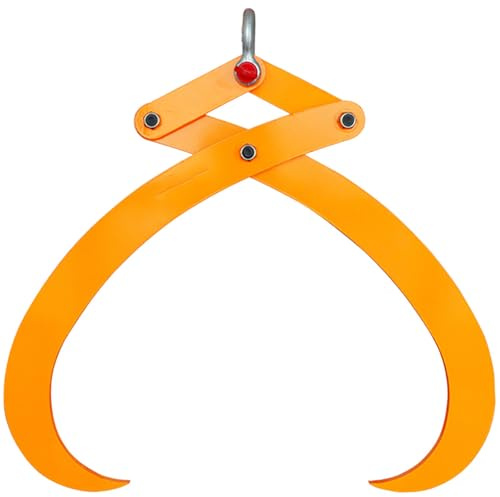 Heavy Duty Horizontal Lifting Clamp for Logs, Pipes, Timber - 1000kg Capacity, Adjustable Jaw 100-500mm, Anti-Roll Grip, Ideal for Construction and Woodworking