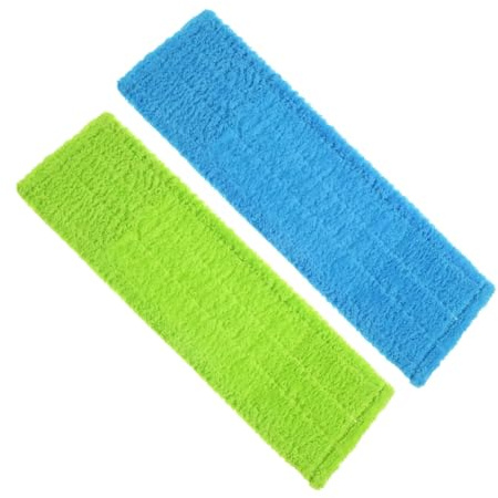 LRXIYODE Lot De 2 Lingettes De Rechange en Polaire Corail 40x12 Cm, Recharge Serpillière Épaisse, Lavage Machine Rapide, Nettoyage Sols Carrelage Parquet, Accessoires Balai Ménager Polyvalent