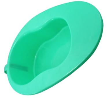 VILLFUL Bassin de Lit Plastique avec Poignée pour Patient Alité Urinoir Horizontal pour Femmes Enceintes et Soins Infirmiers Large Rampe Antidébordement Facile à Utiliser Nettoyer