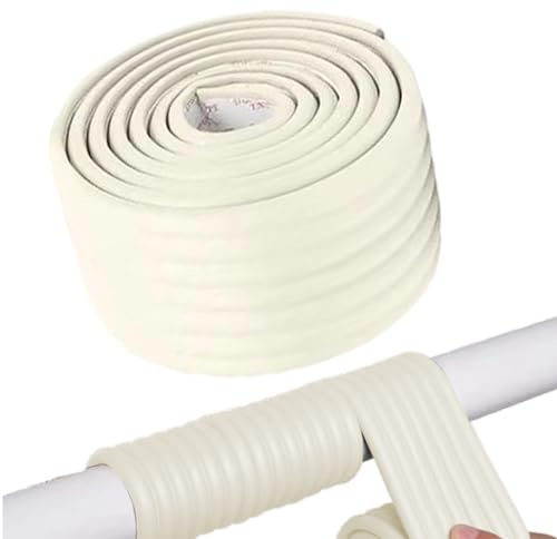 Cinta aislante tubular – autoadhesiva, gruesa, resistente al frío, protectora de espuma de algodón perlado, barrera duradera contra las heladas de invierno para uso en exteriores | Protección