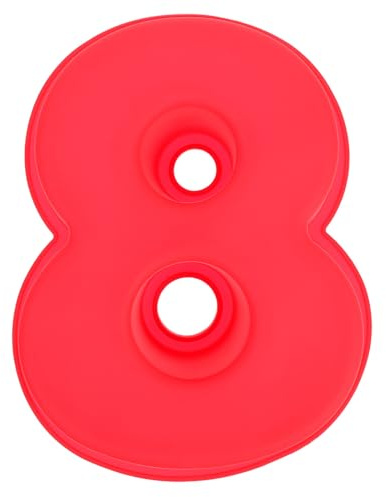 TOYANDONA Stampo in Silicone Flessibile per Dolci Numero 8 da 10 Pollici, Design Creativo per Torte Fai da Te, per Compleanni e Anniversari
