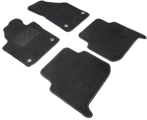 WALSER Comfort Auto Teppiche für VW Touran (1T1, 1T2, 1T3) 2003-2016, 100% passgenaue Auto Fußmatten Made in Europe, Fußmatte Auto, Autoteppich Auto, Fussmatten Auto