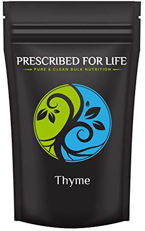 Prescribed For Life Thyme Powder | Ground Thyme for Cooking, Seasonings and Thyme Tea | Rich in Vitamins | Vegan, Gluten Free, Non-GMO, Soy Free - Thymus vulgaris (10 kg / 22 lb)