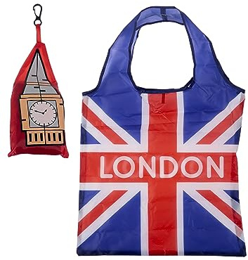 Puckator Handy Fold Up Big Ben London Shopping Bag with Holder