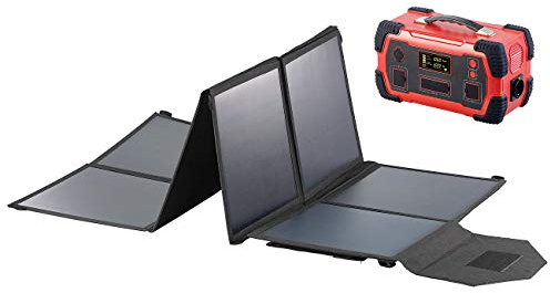 revolt Powerstation & Solar-Generator mit faltbarem 100-W-Solarpanel, 800 Wh