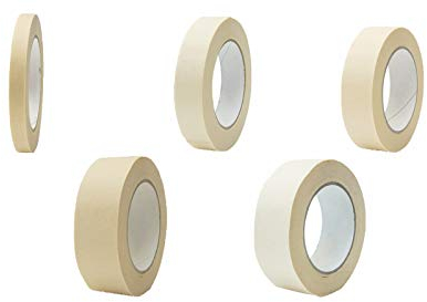 FETEX Malerkrepp Feinkrepp Kreppband Abdeckband Abklebeband Kreppklebeband Malerband (50 mm x 50 m [24 Rollen])