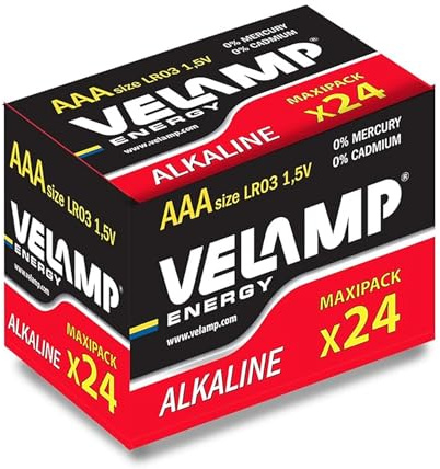 Alkaline Batterie Stilo LR6 AA 1,5 V - Vorteilspackung mit 24 Batterien